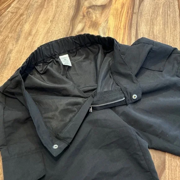 Weissman Wide Leg Cargo Pants Women's Mid Rise Black Dancewear Size SA - Picture 14 of 16